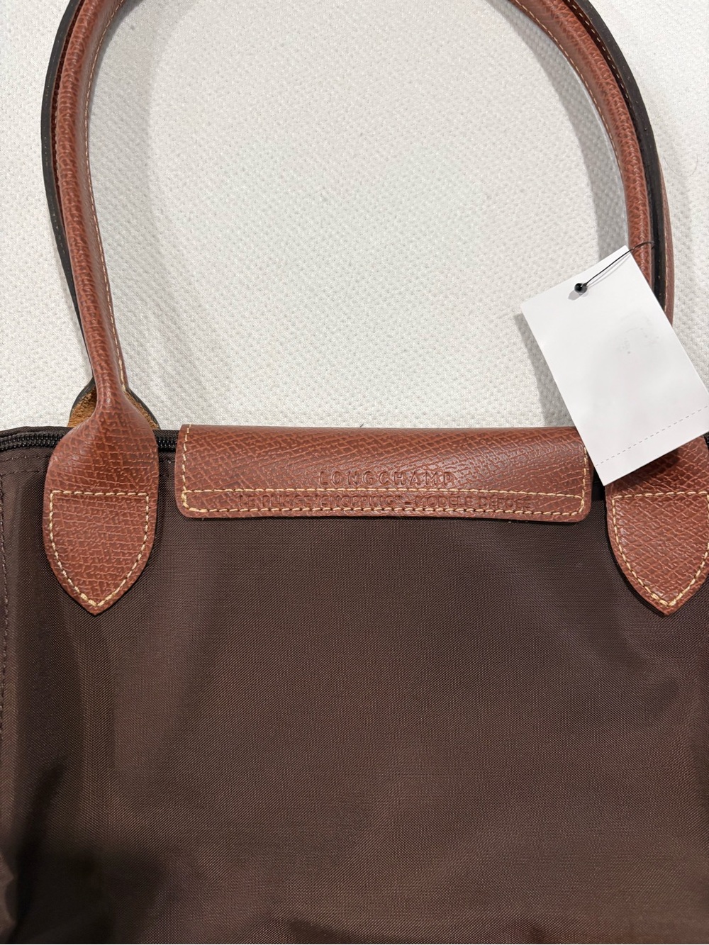 longchamp le pliage original large tote bag | color: mocha - Picture 6 of 8